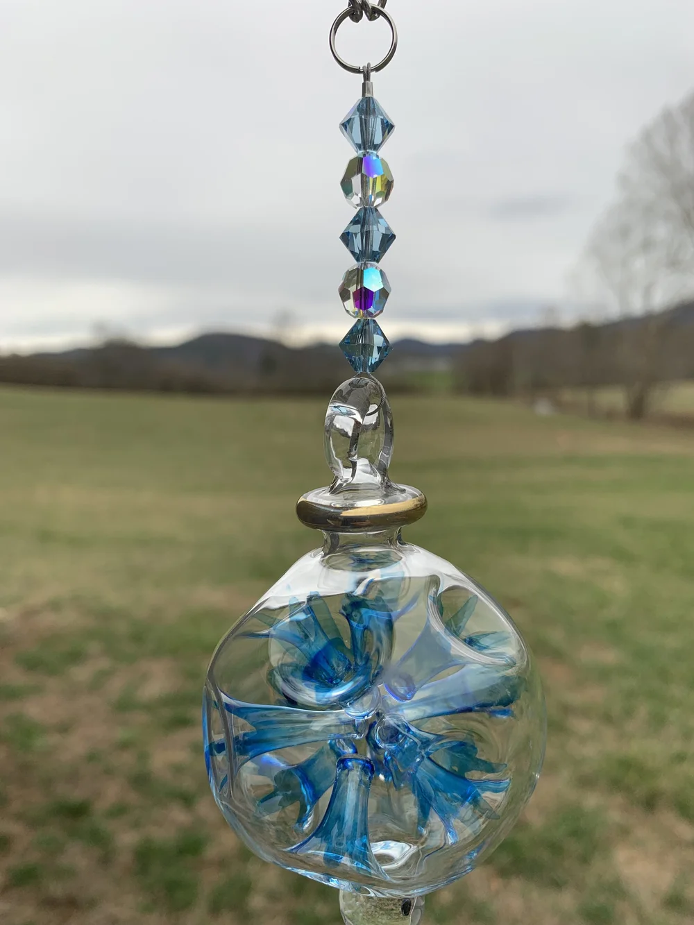The Sandee - a sun catcher with 5 Swarovski crystals — Unique one